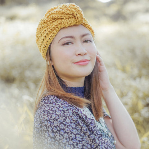 Knitted Lace Turban