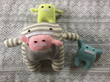 Lola and Lily Hand Knit Monster